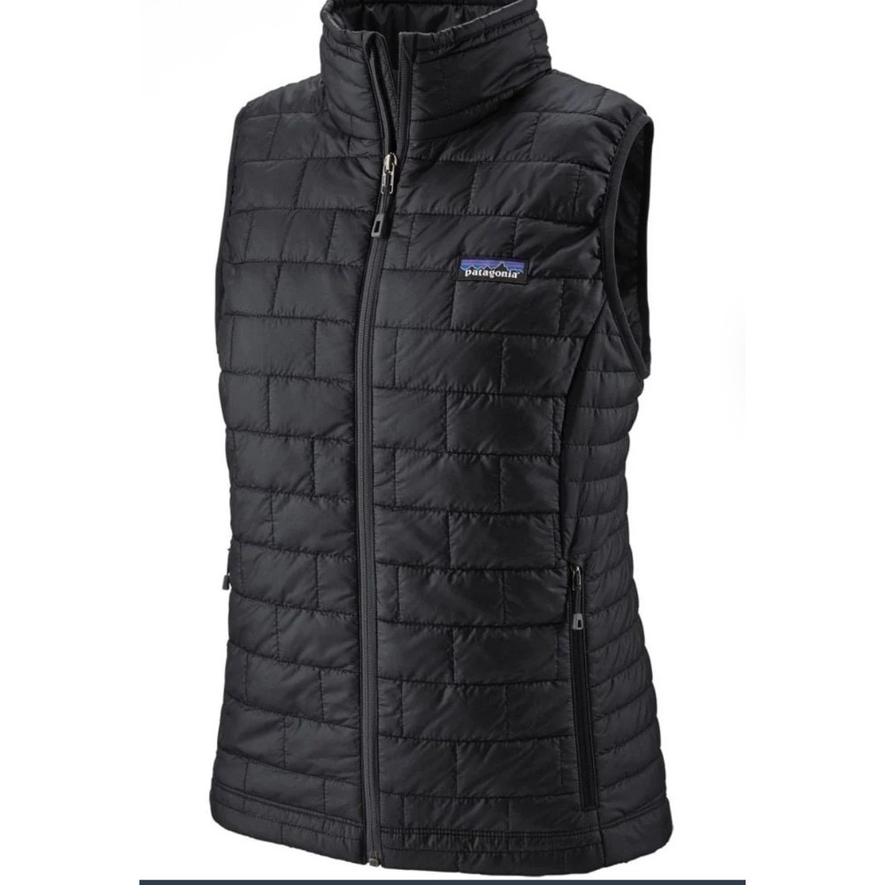 Patagonia Nano Puff Vest Womens Large Black Insulated Quilted Puffer 84247 New - Picture 2 of 2